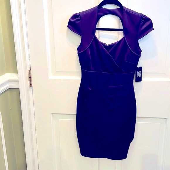 NWT Guess Aubergine Beautiful Dress - Picture 2 of 9